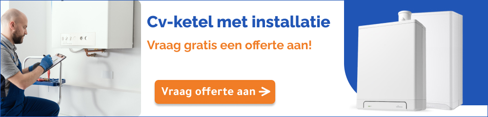 Cv-ketel inclusief installatie banner