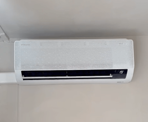 Samsung airco aan de muur