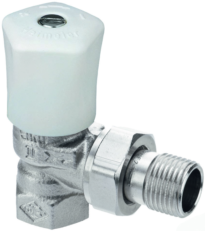 Heimeier Radiatorafsluiter Mikrotherm Radiatorafsl- Haaks- Dn25- Brons Vern-