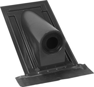 Ubbink Doorvoerpan Ø80-131 mm - 30-45° - kunststof zwart