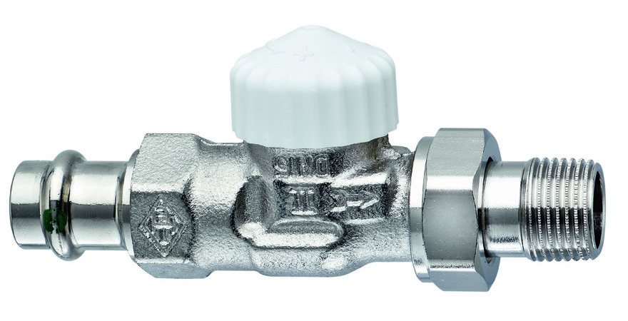 Heimeier Radiatorafsluiter Therm Afsl V-exakt Ii Met Viega-pers Sc-contur Dn15 R