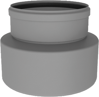 Burgerhout Pp Rookgas Verklein. Verslst 130-100 Mm