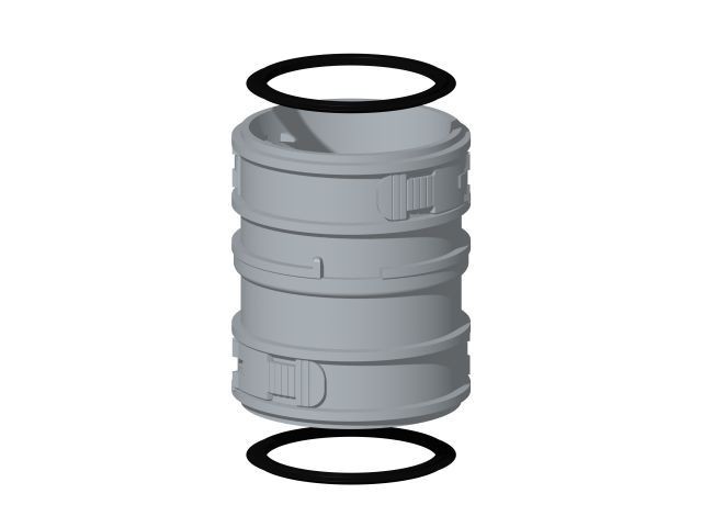 Burgerhout Flex Koppelstuk Flex-flex 130mm