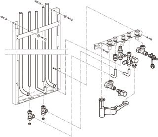 Intergas bovenaansluitset tbv. HR(e) Compleet