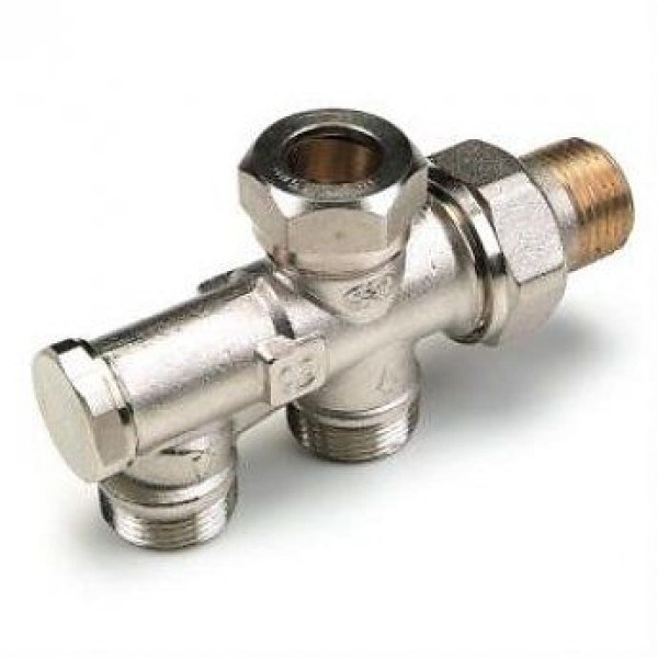 Comap onderblok 1-pijps recht 1/2"xM22 afsluitbaar