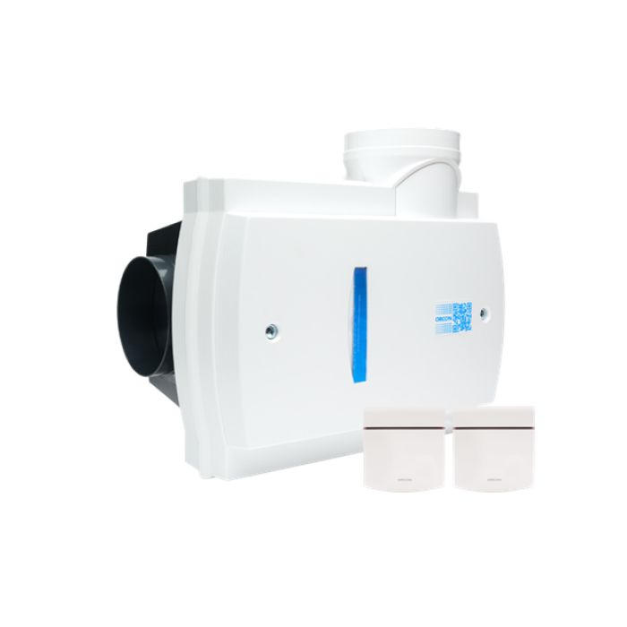 Orcon Compact-10RH ventilatiebox - 2x CO₂-sensor - Eurostekker