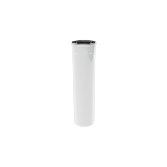 Burgerhout TwinSafe rookgaspijp 80/125mm concentrisch PP - 250mm - wit