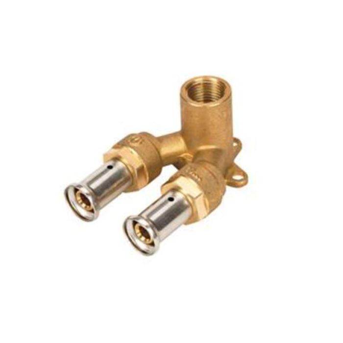 Henco muurplaat binnendraad dubbel 26 x 1/2"x 26 mm - 3P-260426VK