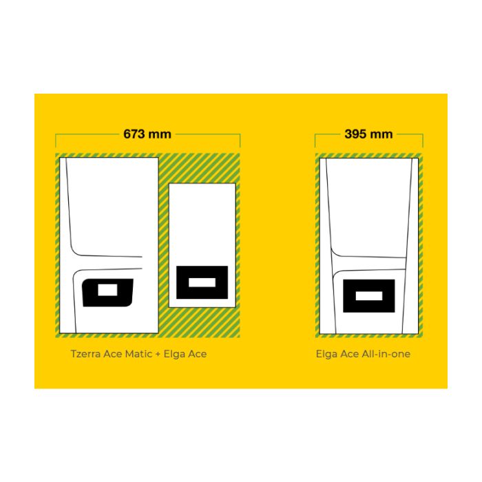 Remeha Elga Ace All-in-one hybride warmtepomp 6kW - CW4 cv-ketel
