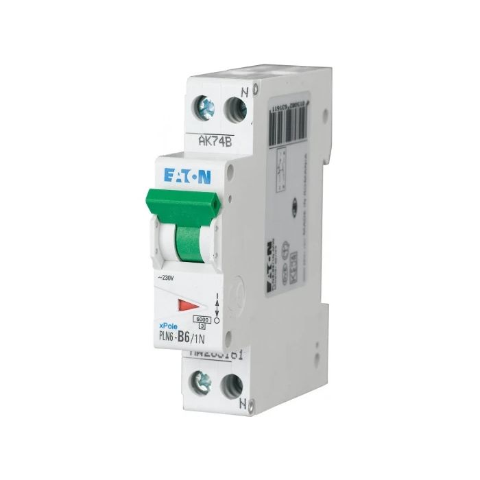 Eaton installatieautomaat 1 polig + nul 2A C 6kA