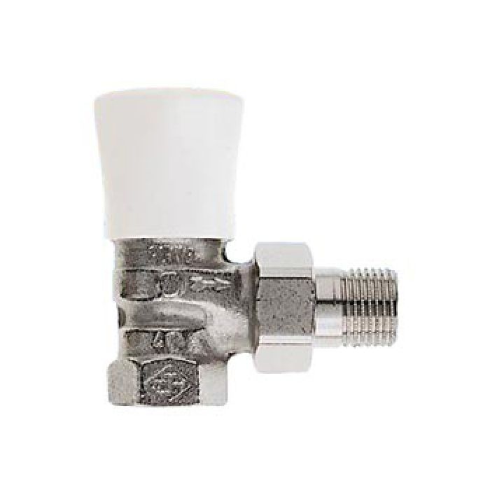 Heimeier radiatorkraan 1/2" haaks