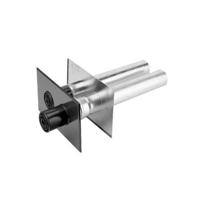 Muurdoorvoer Rookgaspakket 2-pijps