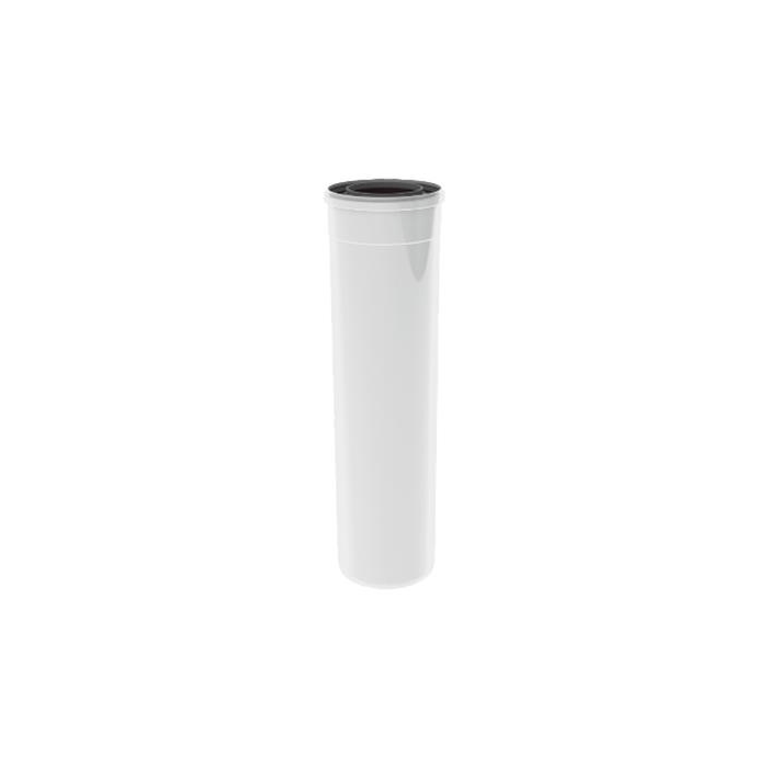 Burgerhout TwinSafe PP rookgaspijp - 60/100mm - 250mm - wit