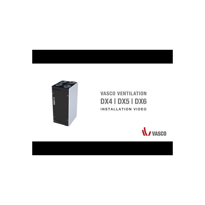 Vasco WTW unit DX5 met RF-schakelaar 500m³/h