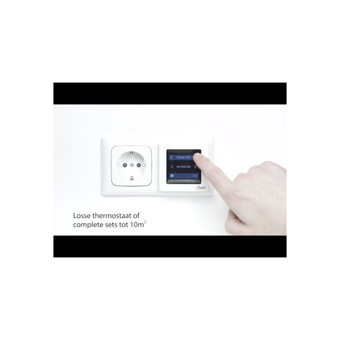 Danfoss EFTI elektrische vloerverwarming 5m2 met thermostaat