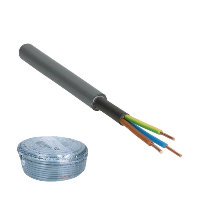 Waskonig + Walter installatiekabel YMvK 3x2.5mm² Dca-s2,d2,a3 - 100 meter