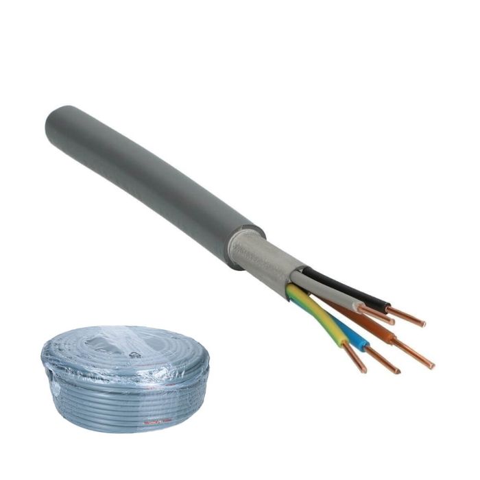 Waskonig + Walter installatiekabel YMvK 5x2.5mm² Dca-s2,d2,a3 - 100 meter