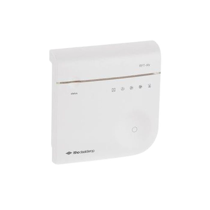 Vooraanzicht van de Itho Daalderop RFT RV-sensor opbouw met bediening