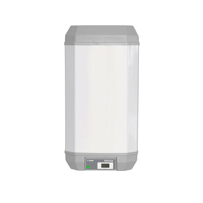Vooraanzicht van de Nibe Melite elektrische smartboiler - 100 liter