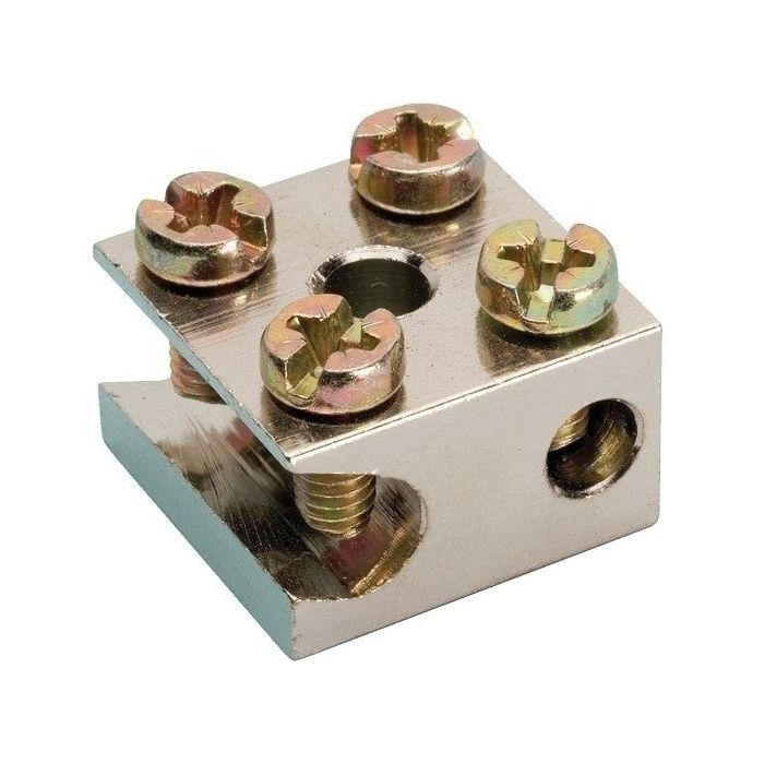 JMV radiatorklem F 1x25mm² + 1x6mm² schuin