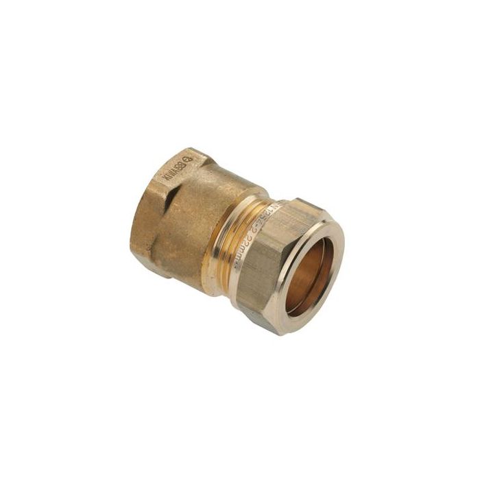 Knel schroefbus 3/4" binnen x 15mm