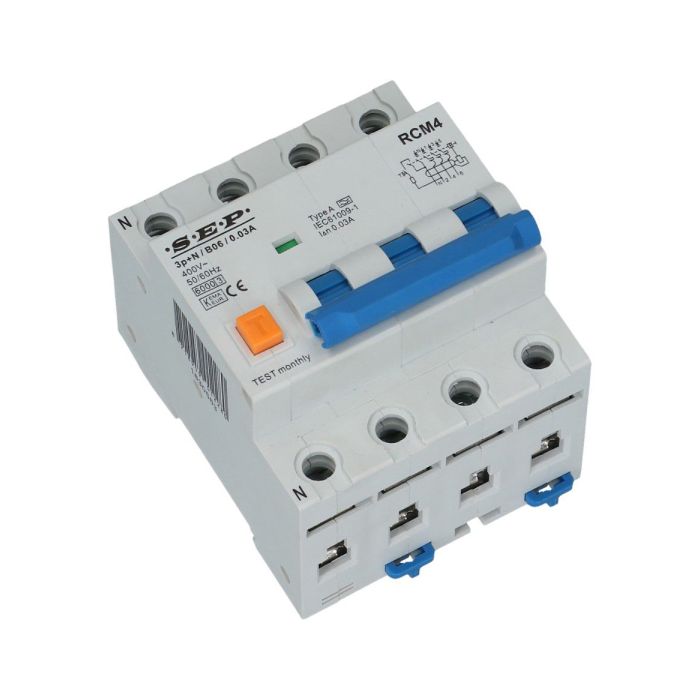 SEP aardlekautomaat 3 polig + nul 20A B 300mA 6kA