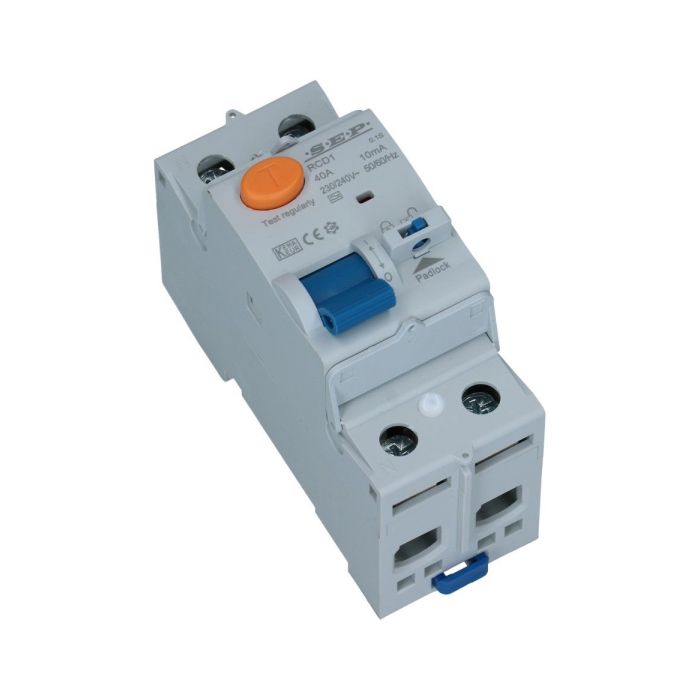 SEP aardlekschakelaar 2 polig 63A 300mA Type A 10kA RCD1