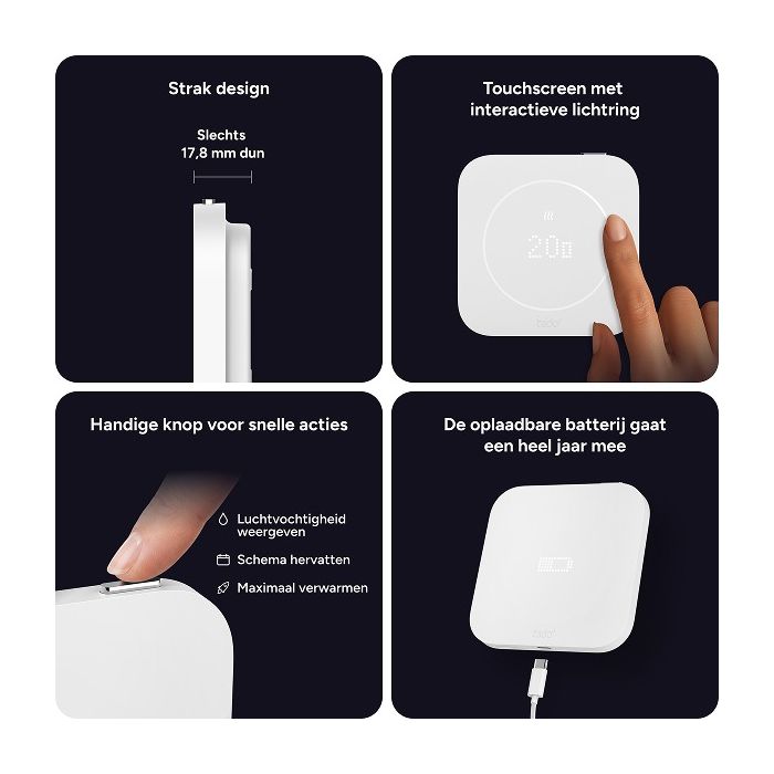 Tado X slimme thermostaat bedraad - starterskit - 2e generatie