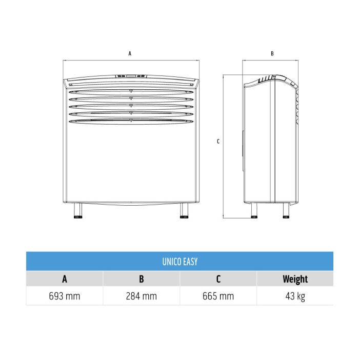 Unico Easy monoblock airco S2 HP - 2,0kW