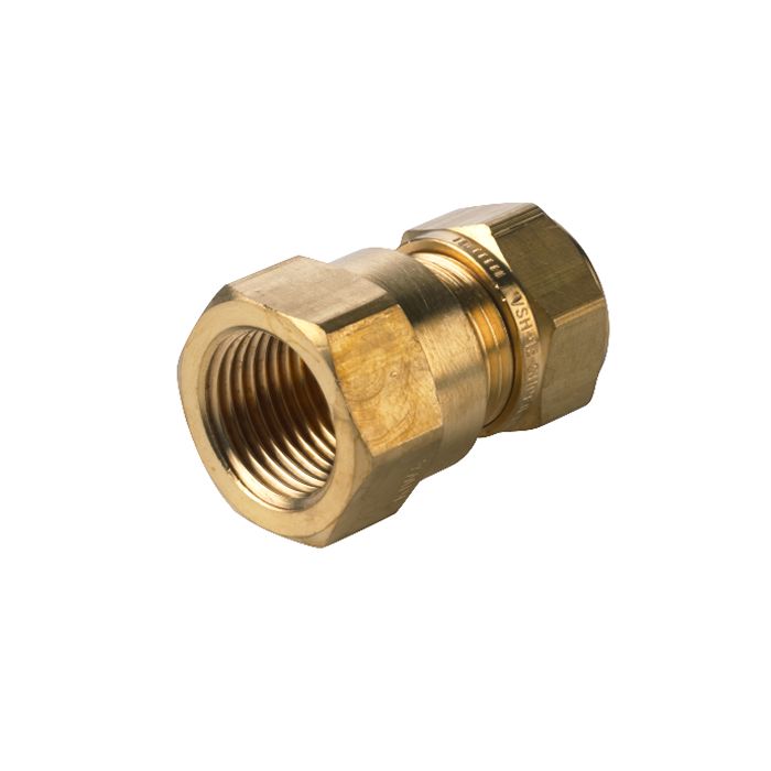 VSH overgangskoppeling (schroefbus) 3/4" x 22 mm conisch x knel - messing