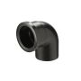 Ubbink bocht 87° luchttoevoer - Ø80mm - PE - zwart