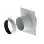 Burgerhout Conc. Schachtaansluiting Duo 80/125 Wit