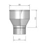 rookgas verloopstuk 110mm ==> 130mm