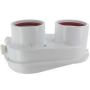 Vaillant adapter geiser 60/100 naar 80/80