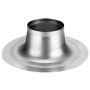Burgerhout aluminium plakplaat voor rookgasdoorvoer 200 mm