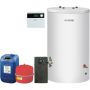 Nefit SolarLine 120 zonneboiler + 2 in dak verticale zonnecollectoren