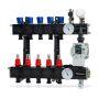Therminon 6 groeps composiet vloerverwarmingsverdeler LTV met flowmeters en inregelventielen + A-lab