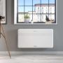 Wandmontage van de Unico Evo monoblock airco 30 HP EVANX - 2,6kW