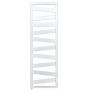 Vooraanzicht van de Zehnder Ribbon elektrische badkamerradiator - 600W - H1340 L600