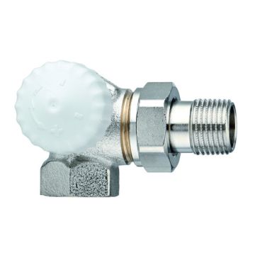 Heimeier V-exact II thermostaatkraan 3/8" - dubbel haaks links