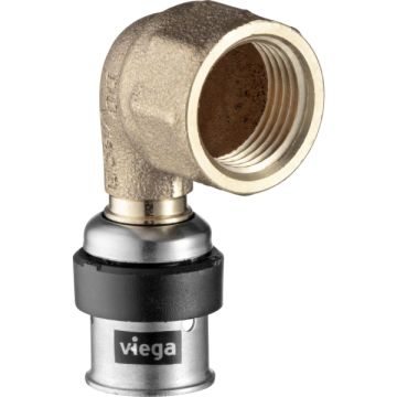 Viega Smartpress bocht 90° 16x3/8 pers x binnendraad - 730345