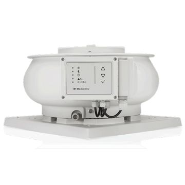 Vooraanzicht van de Itho Daalderop CAS 3.1 TO dakventilator 230V