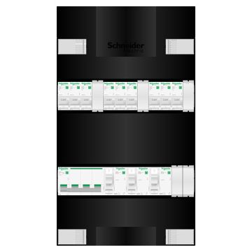 Schneider Electric groepenkast 3 fase - 9 groepen - Resi9