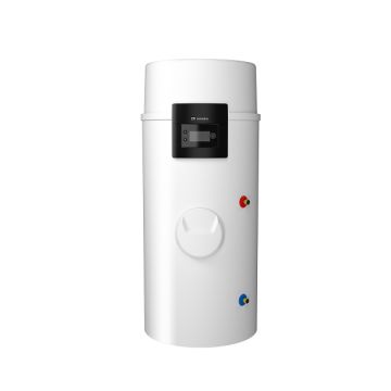 Vooraanzicht van de Remeha Azorra Ace warmtepompboiler 250 liter