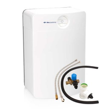Vooraanzicht van de Itho Daalderop Close-in Smart keukenboiler - 10 liter - met aansluitset