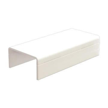 Canalit Koppelstuk met bodemstuk 25x13mm wit - 2 stuks