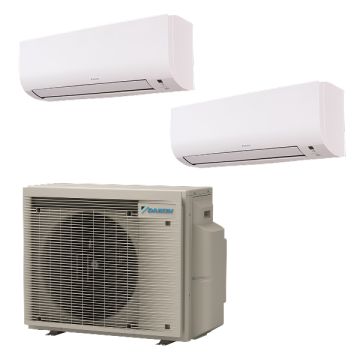 Daikin multi-split airco 5,0kW R32 met 2x Daikin Comfora 2,5kW binnenunit