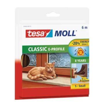 Tesa - Tochtstrip E Profiel - 6m x 1-3,5mm