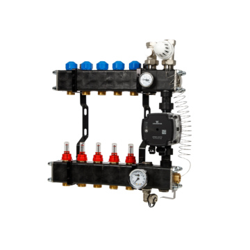 VTE composiet verdeler - pomp Grundfos - 5 groeps