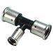Henco T-stuk 26x16x26 3x pers - 10PK-261626